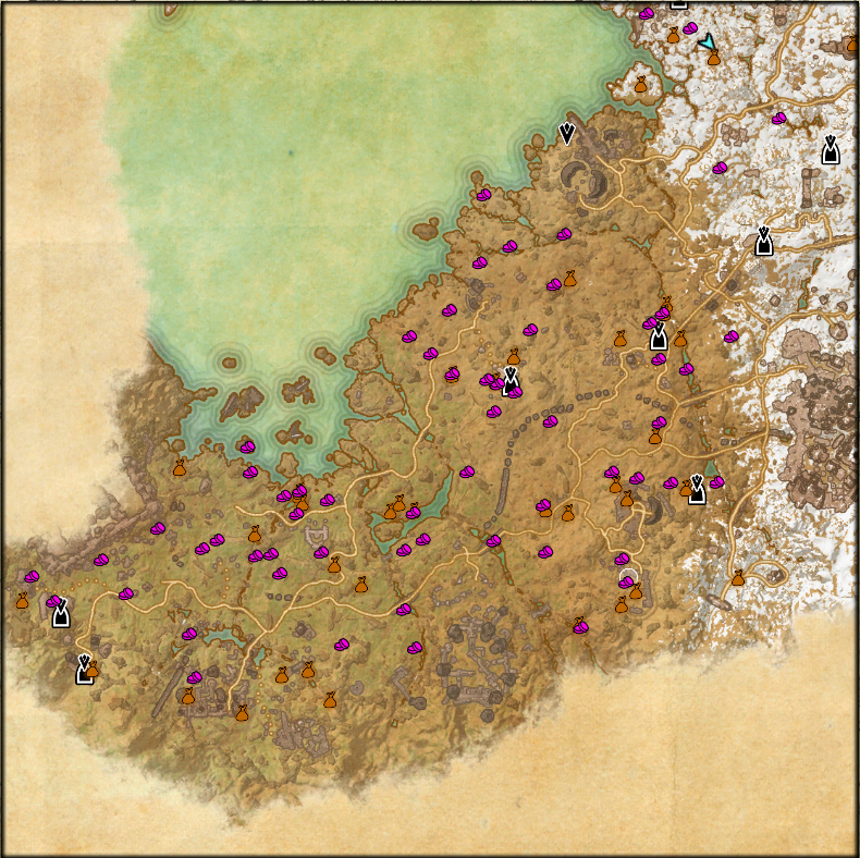 Eso Wrothgar Treasure Map.